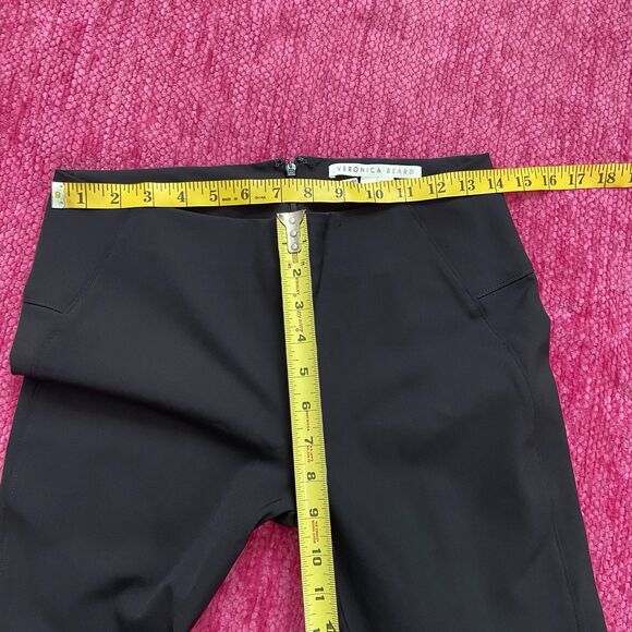 Veronica Beard Back Zip Scuba Pants Ankle Length Black Size 6 - Picture 9 of 13